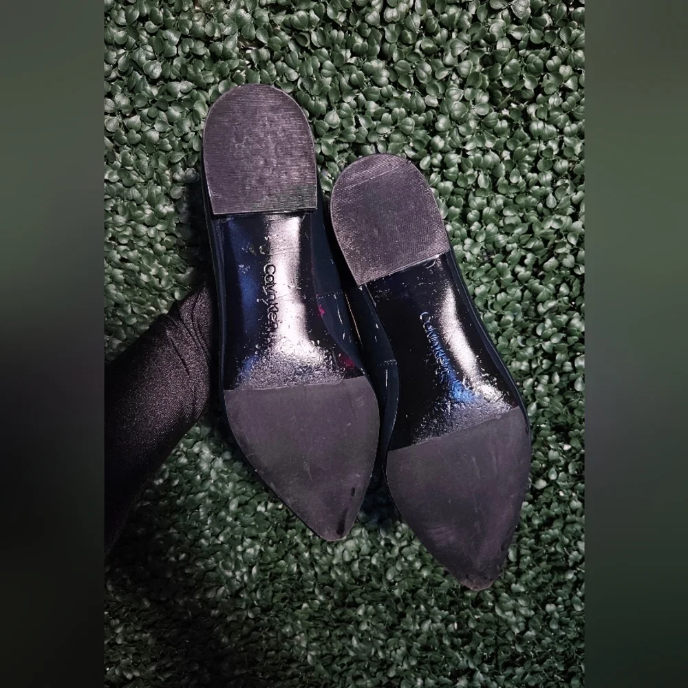 Calvin Klein Glossy Navy Loafers - Picture 5 of 6